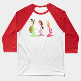 Athena, Hera and Aphrodite Baseball T-Shirt